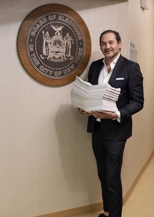 JOSEPH HERNANDEZ, INDEPENDENT ENTREPRENEUR, FILES 15,000 PETITION SIGNATURES AND LAUNCHES MAYORAL CAMPAIGN TO RESTORE SAFETY AND BRING BACK COMMON SENSE TO NYC