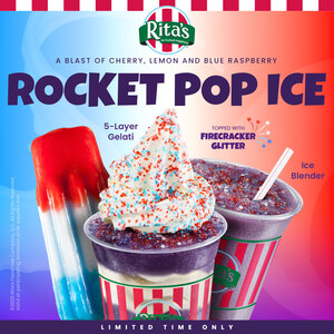Rita's Lights Up Summer with New Rocket Pop Italian Ice and Firecracker Glitter Topping