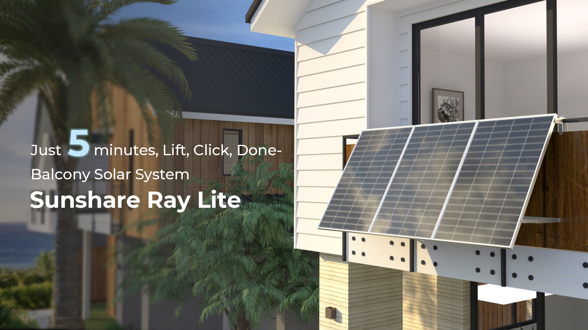 Sunshare bringt Ray Lite auf den Markt - eine 5-Minuten-Balkon-Solarlösung für deutsche Wohnungen