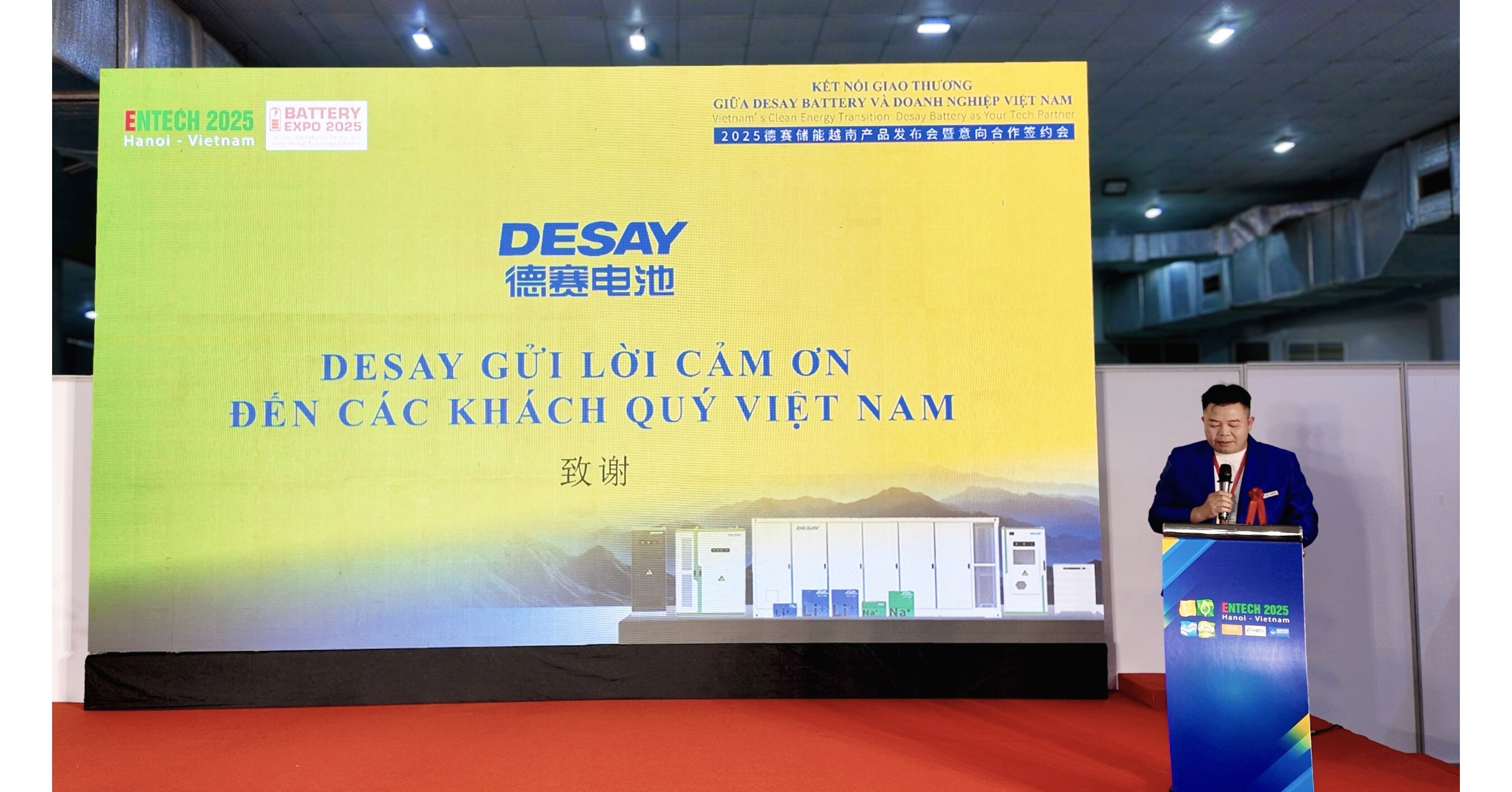Desay Battery Pamerkan Rangkaian Lengkap Solusi Penyimpanan Energi di Battery Expo 2025, Vietnam