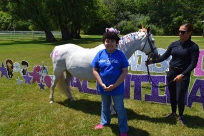 Valentina and her unicorn