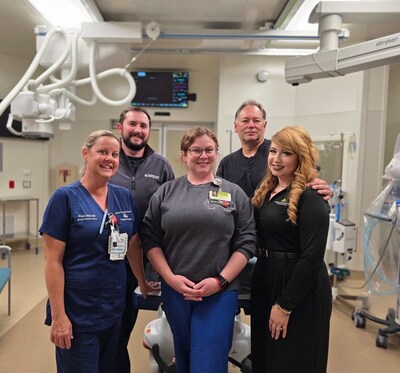 Left to Right - Stacy Helton, RN, Kris Hook, PA, Megan Hunter, NP, Chris Martinez, RN, Natasha Alvarado, RN - study coordinator.