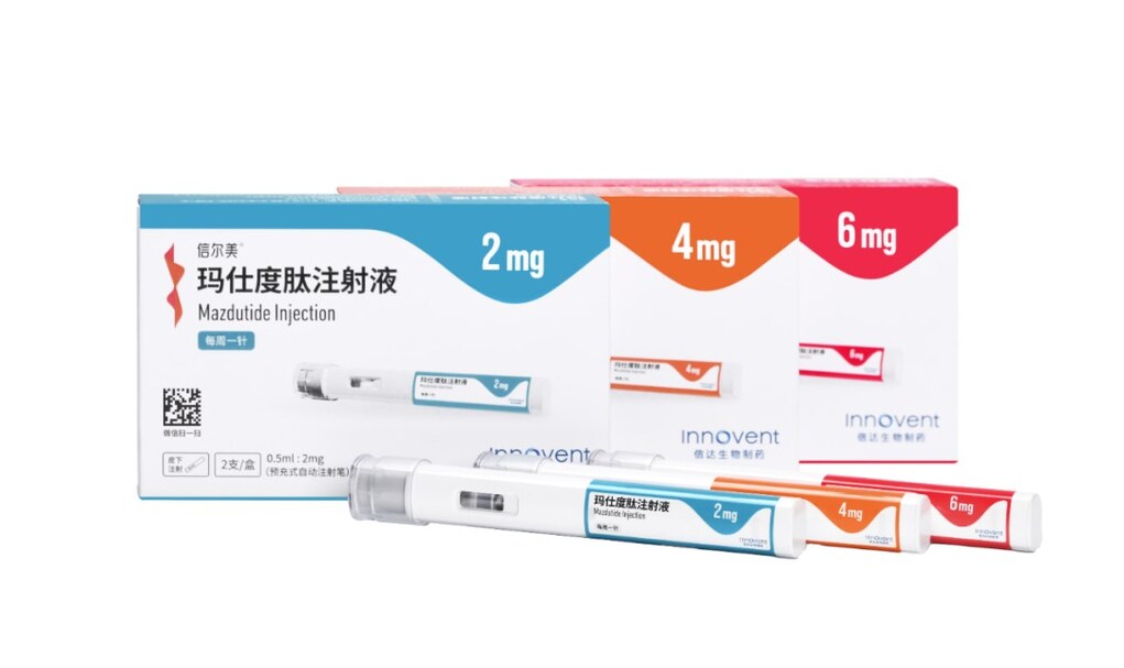 Innovent Announces Mazdutide, First Dual GCG/GLP-1 Receptor Agonist,  Received Approval from China's NMPA for Chronic Weight Management