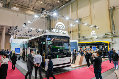Yutong Debuts New Generation Battery Electric Intercity Bus IC12E at UITP Summit Hamburg 2025 (PRNewsfoto/Yutong Bus)