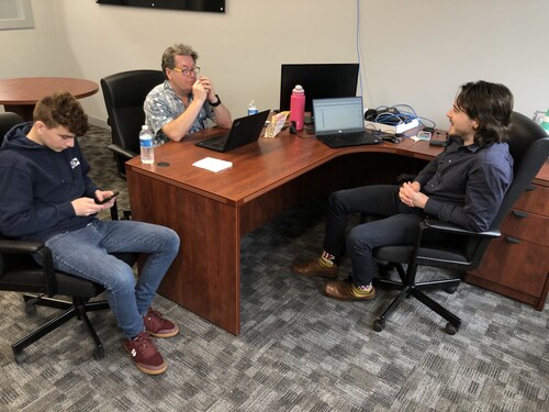 Kelly Massey and team at the Raxxos office in Surrey, BC