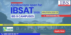 IBSAT 2025, an MBA/PGPM Entrance Exam for 9 campuses of ICFAI Business School, opens July 1, 2025