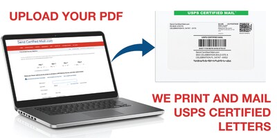 Send Certified Mail | Upload your PDF letter files to save both time and money! Send Certified Mail | Upload your PDF letter files to save both time and money!