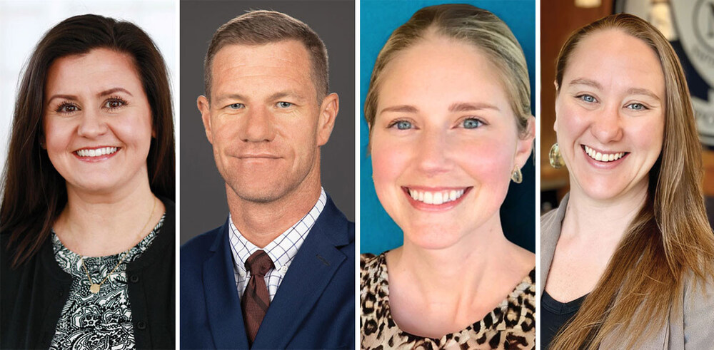 Recipients of the 2025 Anatomage Teacher Awards (L to R): Mikaela Drake, Joel Otte, Katelyn Christensen, Erica Ausel.