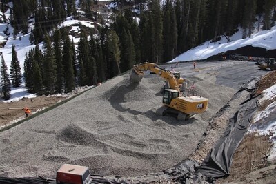 Aero Aggregates UL-FGA material is installed on-site