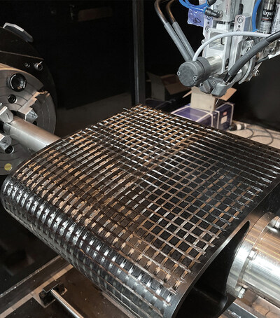 Fiber Architecture Leading Edge printing on CCI's 7th-axis mandrel by Continuous Composites.