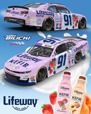 Kefir Comes to NASCAR as Lifeway Foods Races into Hometown Weekend with Driver Josh Bilicki at The Loop 110