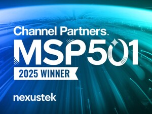 NexusTek Ranked on Channel Partners 2025 MSP 501--Tech Industry's Most Prestigious List of Managed Service Providers Worldwide