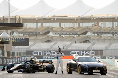 Behind the scenes images from F1: The Movie - on location in Abu Dhabi