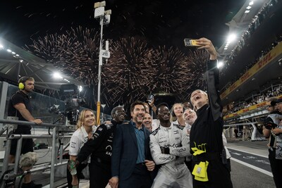 Behind the scenes images from F1: The Movie - on location in Abu Dhabi