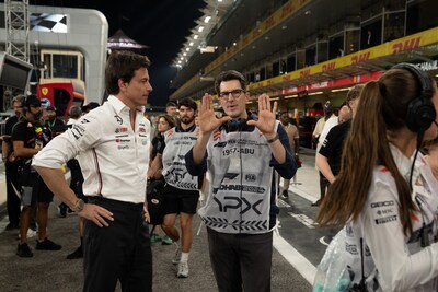 Behind the scenes images from F1: The Movie - on location in Abu Dhabi