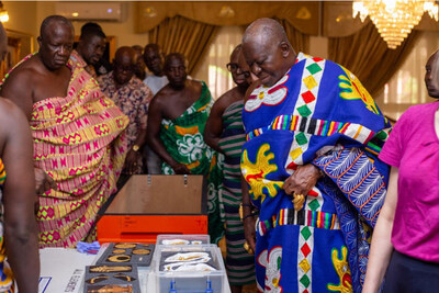 Otumfuo Osei Tutu II welcomed some of artifacts returned from the British Museum, Victoria and Albert Museum, and Fowler Museum