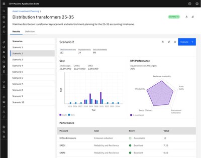 Maximo Asset Investment Planning
