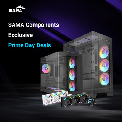 SAMA Launches Exclusive Amazon Prime Day Deals on Flagship PC Cases and AIO Cooler Lineup