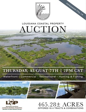 Louisiana Coastal Property Auction Thursday August 7, 2025 2pm CST