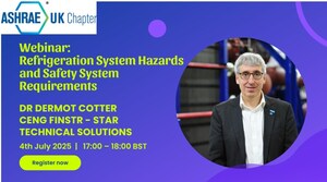 Star Refrigeration's Dr Dermot Cotter will deliver expert insights on refrigerant hazards and safety for ASHRAE webinar