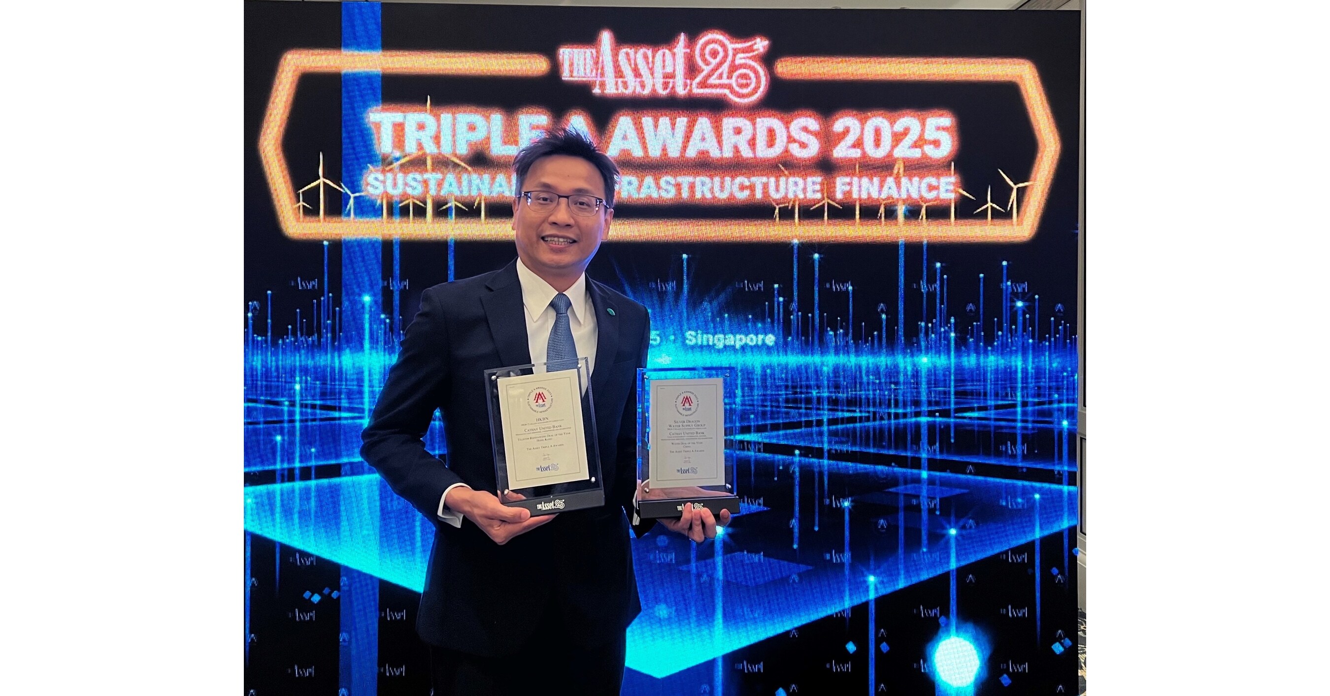 Cathay United Bank Hong Kong Branch Raih Dua Penghargaan Penting di Ajang Triple A Sustainable Infrastructure Awards yang Digelar The Asset