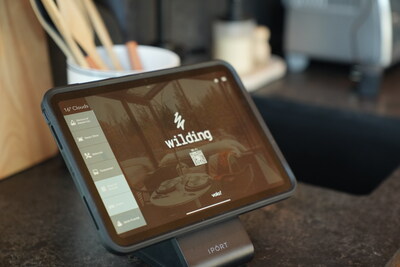 Volo in-room tablets at a Wilding Hotel property