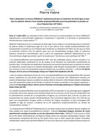Mise à disposition en France d’EBVALLO® (tabelecleucel) dans le traitement de 2ème ligne et plus chez les patients atteints d’une maladie lymphoproliférative post-transplantation et positive au virus d’Epstein-Barr (LPT EBV+)