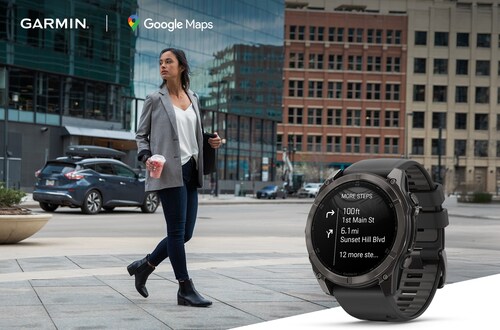 The Google Maps Connect IQ app will provide simple, turn-by-turn directions on compatible Garmin smartwatches.