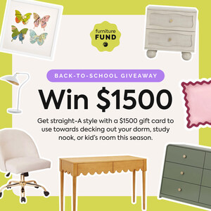 Straight-A Style for Back-To-School: Furniture.com Launches $1,500 Social Furniture Giveaway
