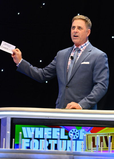 Mark L. Walberg on the set of Wheel of Fortune LIVE!