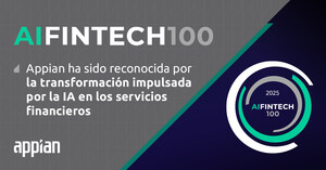 Appian reconocida en la lista AIFinTech100 de 2025 por su transformación de los servicios financieros con IA