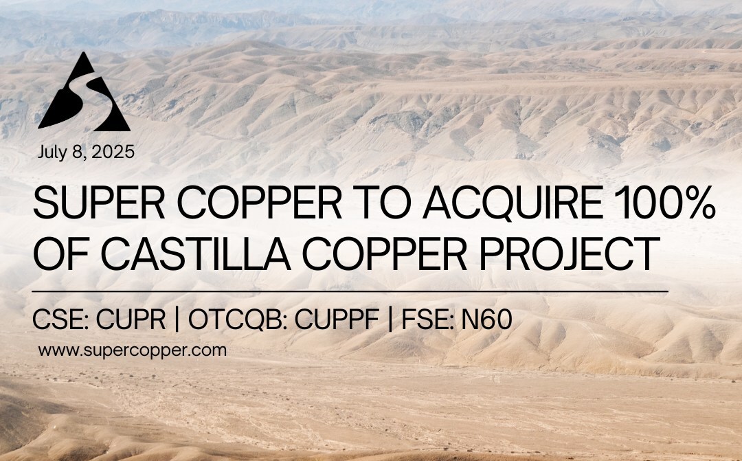 Cover Image (CNW Group/Super Copper Corp.) Cover Image (CNW Group/Super Copper Corp.)
