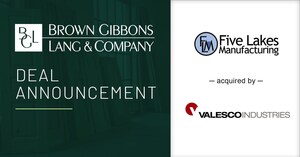 BGL Announces the Sale of Five Lakes Manufacturing to Valesco Industries