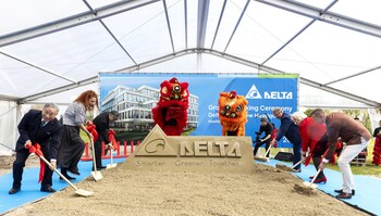 Groundbreaking ceremony for the Delta EMEA New Headquarters in Hoofddorp.