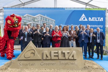 Government officials and the project team join Delta EMEA in Hoofddorp for the New Headquarters Groundbreaking.