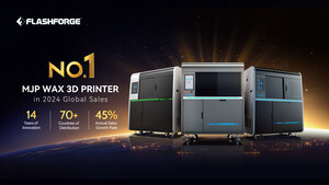 आभूषण निर्माण क्षेत्र में वर्चस्व स्थापित करते हुए, Flashforge के MJP Wax 3D प्रिंटर को 2024 Global Bestseller घोषित किया गया