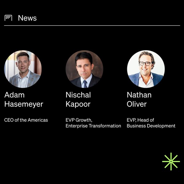 Adam Hasemeyer, Nischal Kapoor and Nathan Olivier have all been recently appointment to new executive roles at Valtech in the Americas.