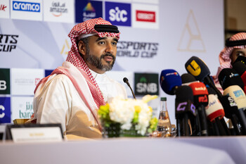 HRH Prince Faisal bin Bandar bin Sultan al Saud, Chairman of the Saudi Esports Federation speaking at the Opening Press Conference for the 2025 Esports World Cup - Credit: Esports World Cup Foundation HRH Prince Faisal bin Bandar bin Sultan al Saud, Chairman of the Saudi Esports Federation speaking at the Opening Press Conference for the 2025 Esports World Cup - Credit: Esports World Cup Foundation