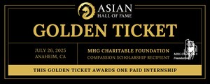 MHG Charitable Foundation Receives Asian Hall of Fame Golden Ticket