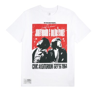 The Rolling Stones x James Brown T.A.M.I. Show t-shirt - white