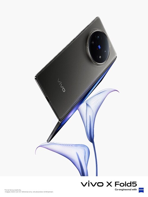 vivo X Fold5 makes international debut: An ultra-light foldable with a pro camera, big battery and AI productivity suite.