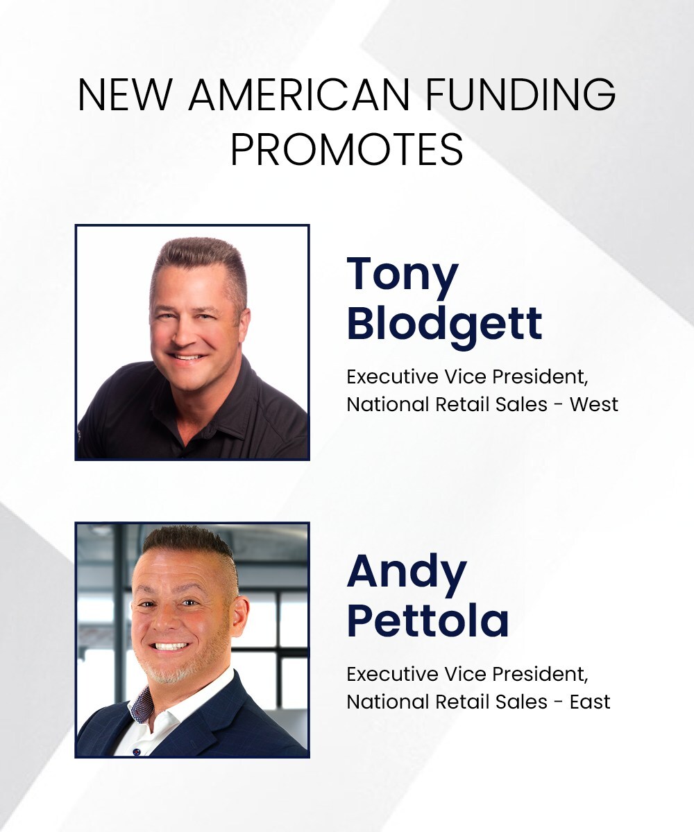 New American Funding Promotes Key Leaders to Drive National Retail Division Growth