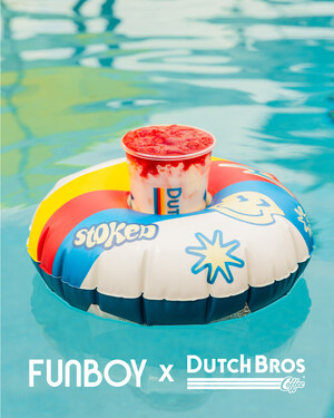 Dutch Bros® and FUNBOY® Drop Limited Edition Drink Floatie for Poolside Sipping