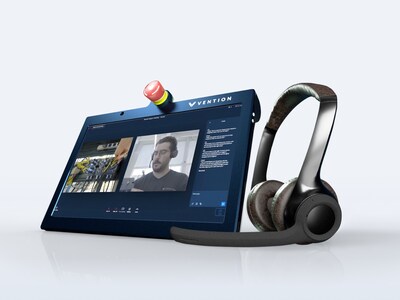 The system comes standard with live video support with response times within 10 minutes, an integrated analytics platform, and remote live video streaming capabilities. (CNW Group/Vention Inc.)