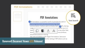 Dynamsoft Document Viewer SDK 3.0 Unlocks Interactive Text Features for Web Apps