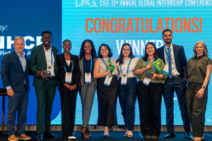Student Teams from Uganda and Brazil Named Co-winners of the 2025 CIEE UNHCR Student Challenge at CIEE's 13th Annual Global Internship Conference in Singapore