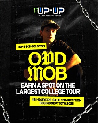 Monster Energy Up & Up Festival Announces ODD MOB as Fall 2025 Headliner for Crowdfunded College Tour