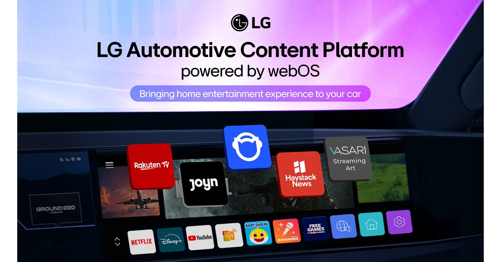 LG BRINGS PREMIUM STREAMING TO NEW KIA MODELS IN EUROPE WITH WEBOS AUTOMOTIVE CONTENT PLATFORM