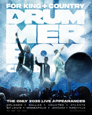 FOR KING + COUNTRY RETURNS WITH FAN-FAVORITE HOLIDAY EVENT, ‘A DRUMMER BOY CHRISTMAS: THE LIVE EXPERIENCE,’ IN SELECT CITIES THIS DECEMBER (PRNewsfoto/for KING and COUNTRY) FOR KING + COUNTRY RETURNS WITH FAN-FAVORITE HOLIDAY EVENT, ‘A DRUMMER BOY CHRISTMAS: THE LIVE EXPERIENCE,’ IN SELECT CITIES THIS DECEMBER (PRNewsfoto/for KING and COUNTRY)