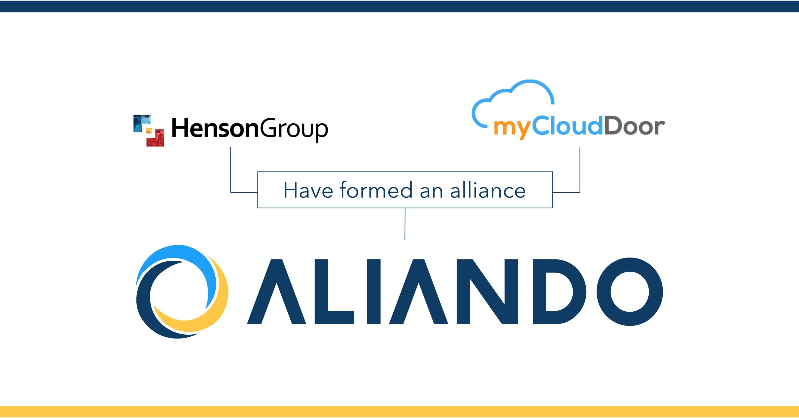 Henson Group and myCloudDoor Merge to Form ALIANDO, a Leading, Global Microsoft Partner